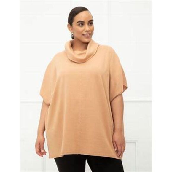 Eloquii Sweaters - Eloquii Elements Sweaters Mock Neck Tunic Sweater Plus Sz 22/24 Preowned